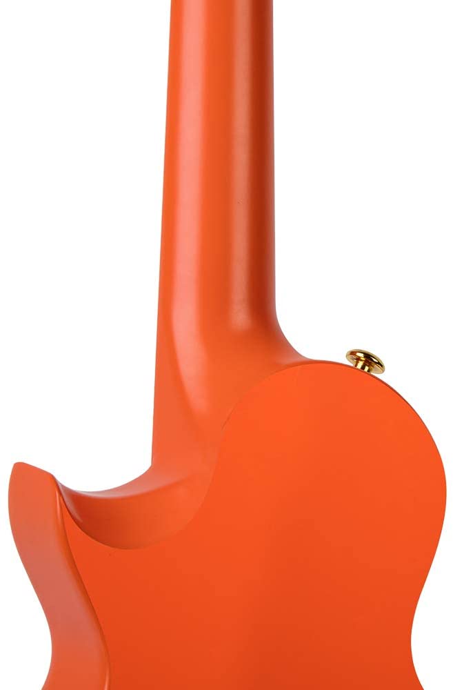 Enya NOVA U Concert 23” Ukulele - Orange - Carbon Fiber Travel Ukulele - With Beginner Kit includes Case, Picks (2 pcs), Strap, Strings, Capo and Polish Cloth